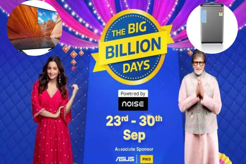 Flipkart Big Billion Days Sale 2022 Sony 55' LED TV at 42% discount, Washing Machines with 47% discount; Check more here