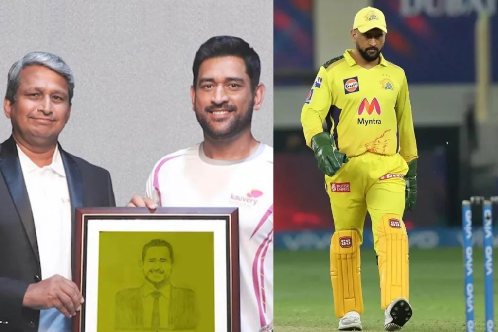 MS Dhoni Never-Ending love for Thala; Heart patient draws Mahi's sketch after surgery, Star cricketer calls heroic..