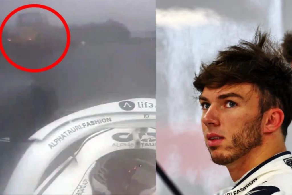 Pierre Gasly I was two metres away from dying; F1 racers furious due to a tractor on race track