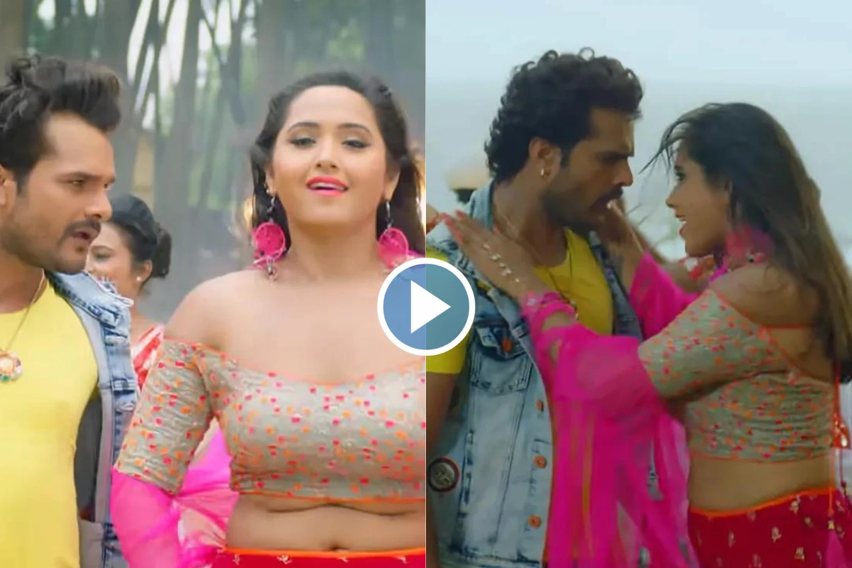 1200px x 800px - Khesari Lal and Kajal Raghwani's hot and seductive romance on 'Daal Ke  Kewadi Mein Killi' is making fans over excited, watch the sensual video here