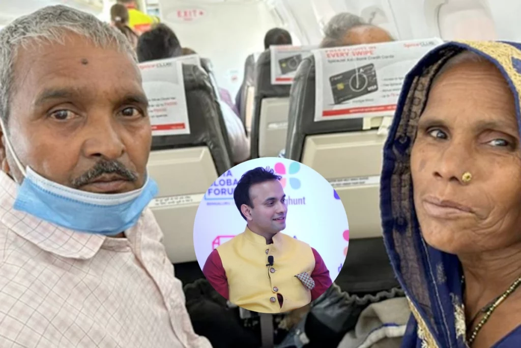 Viral News Sanskaar ! Elderly couple had problem boarding their first flight; What this stranger did next is priceless