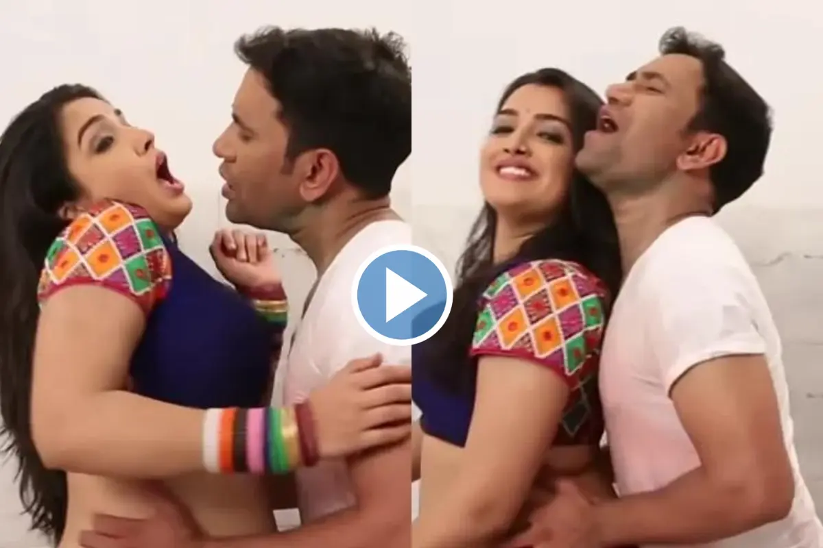 Amrapali Dubey Xnxx - Nirahua and Amrapali Dubey's bathroom romance is too tempting & enticing,  watch video that's created emotional riot among couples