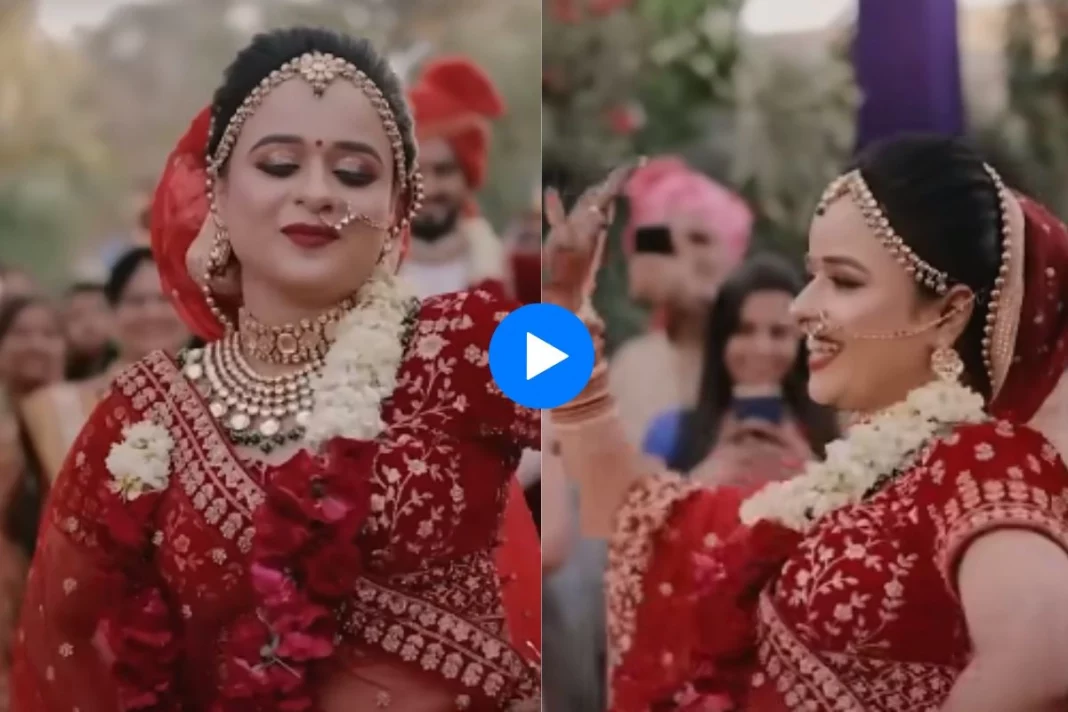 Bride Groom Viral Video Girl Gives New Meaning To Bridal Dance Performs Gleefully On Mera 6106