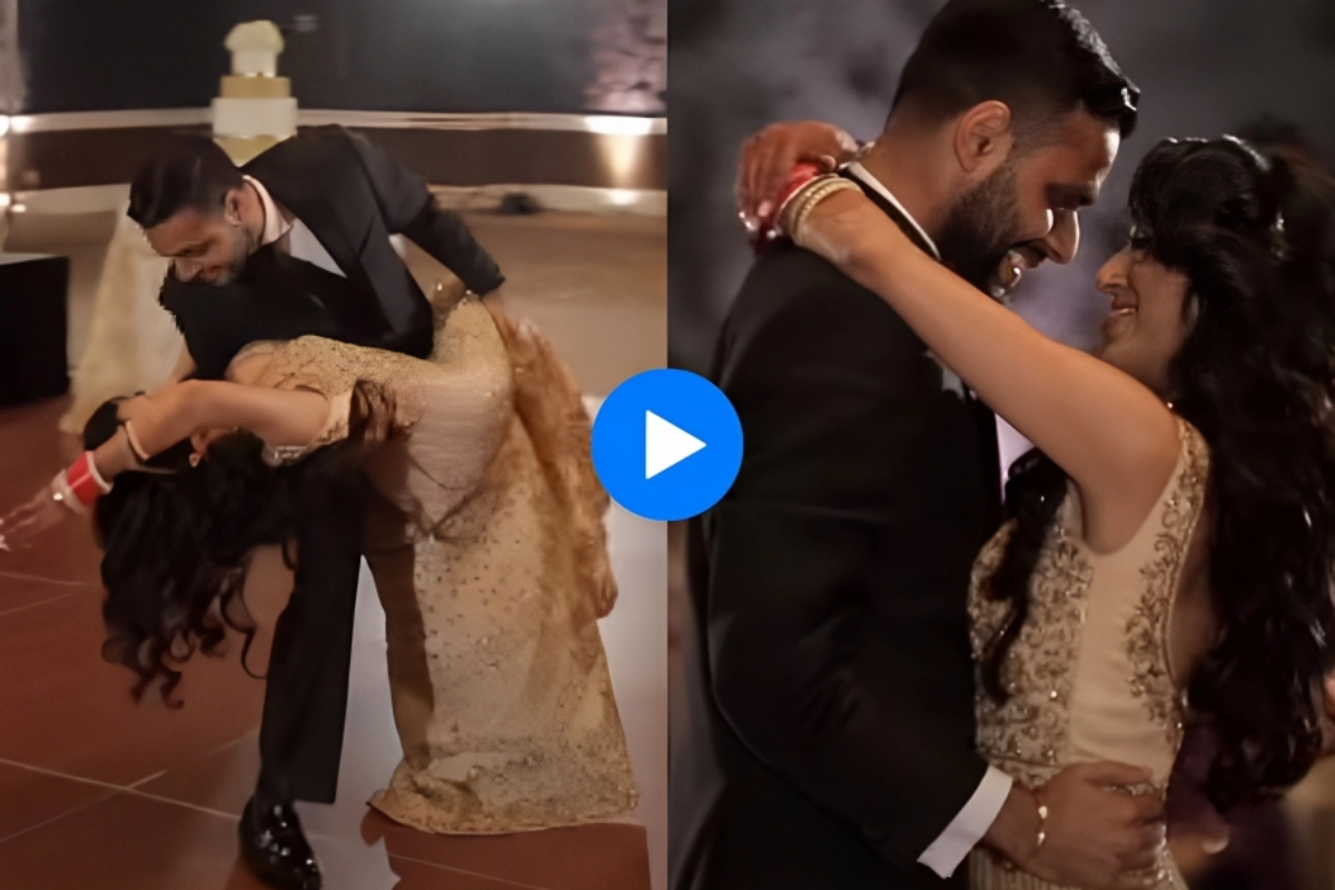 Bride Groom Viral Video From Serenity To Stage Tod Performance Watch How Couple Shifts Gears 6814