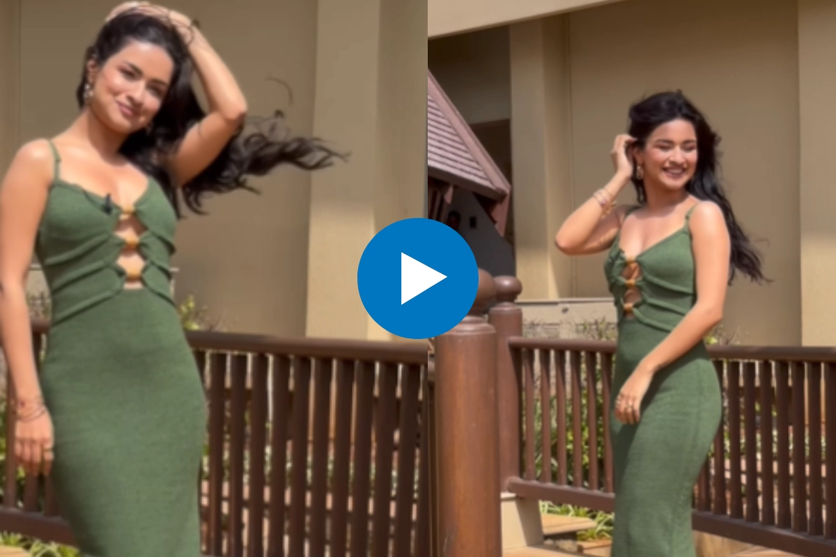 Tiku Weds Sheru Star Avneet Kaur Stuns In Olive Green Bodycon Dress Netizens Say Nora Fatehi 