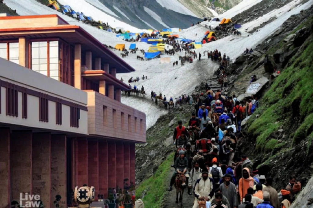 The yatra to holy pilgrimage has been stopped due to bad weather.