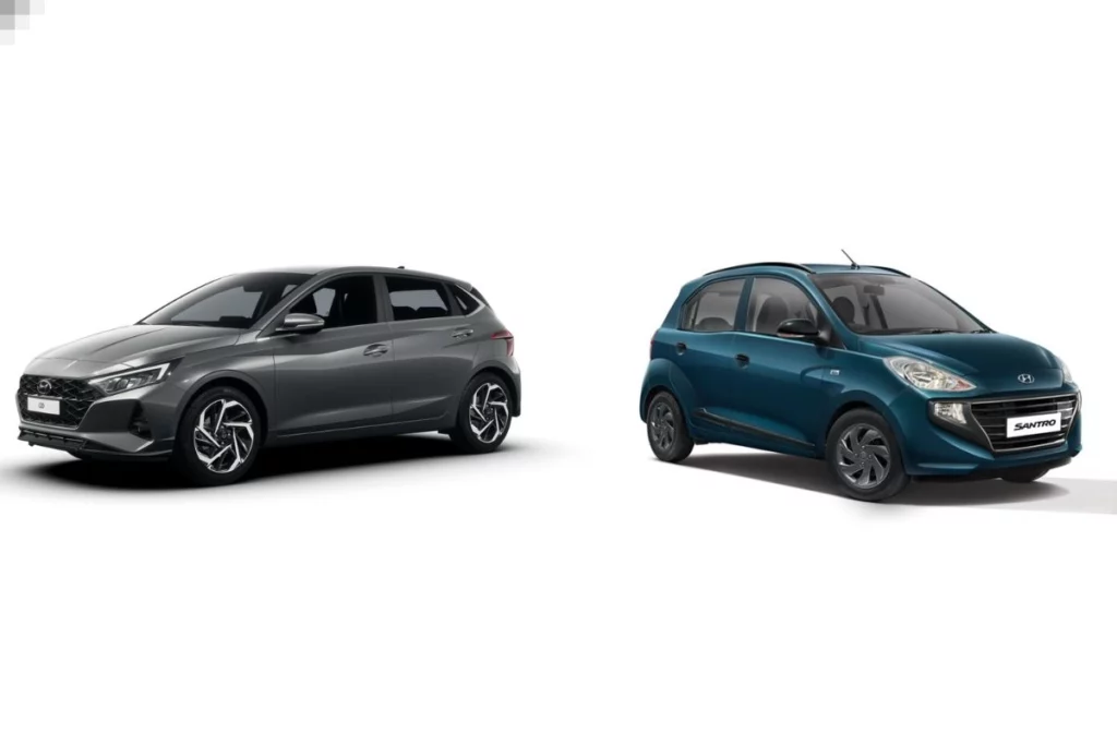 Hyundai i20 Vs Hyundai Santro