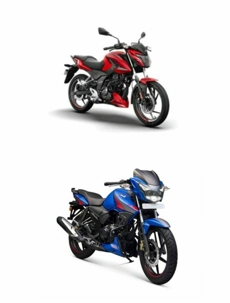 Bajaj Pulsar P150 vs TVS Apache RTR 160 2V