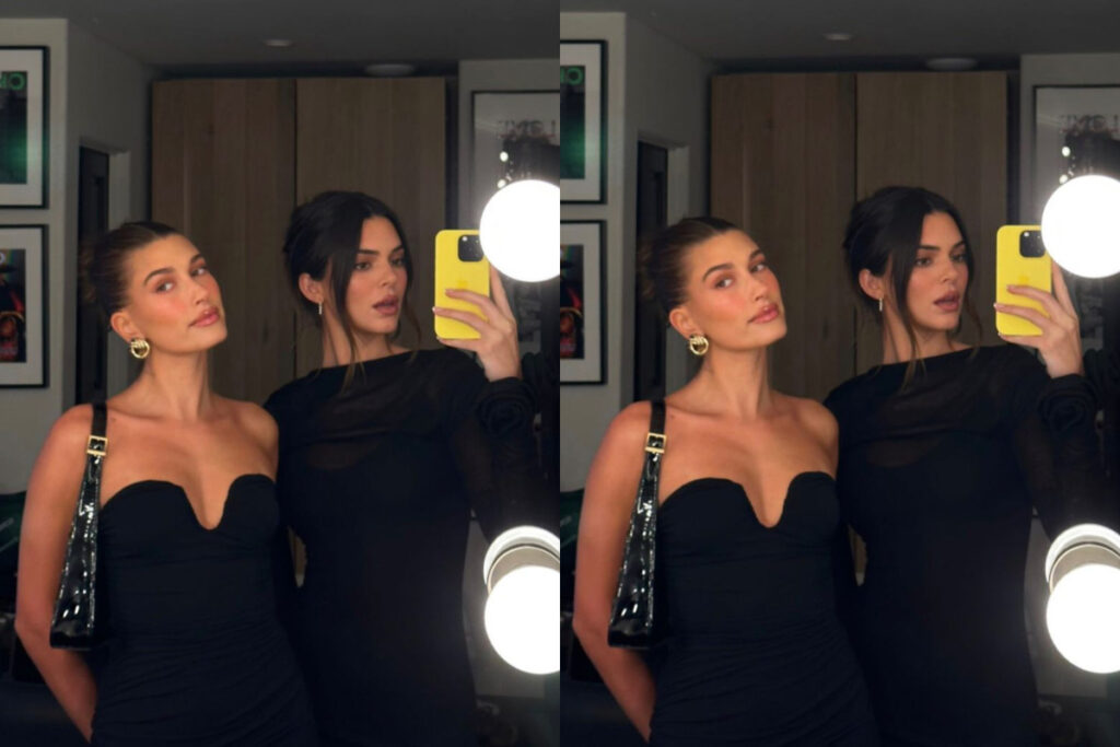 Hailey Bieber and Kendall Jenner