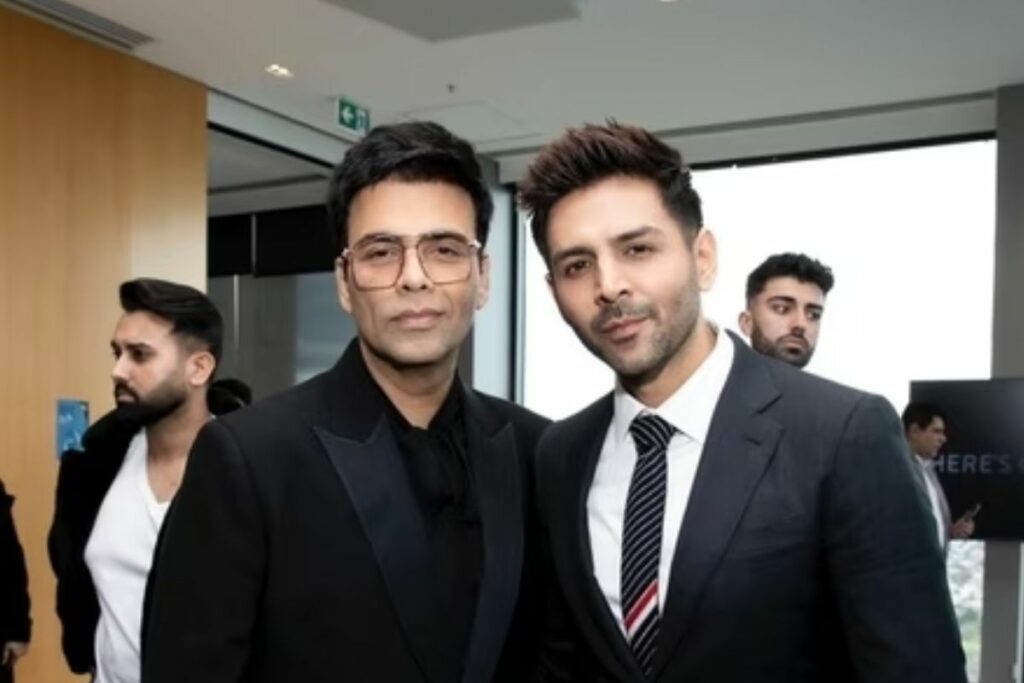 Karan Johar and Kartik Aaryan