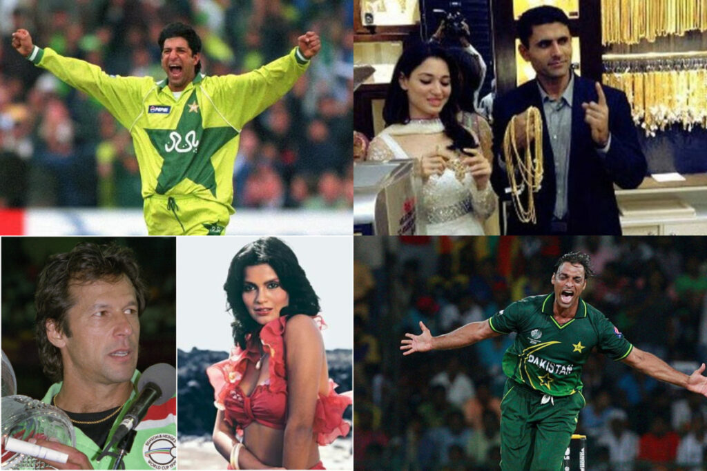 Pakistan Cricketers Bollywood Celebrities