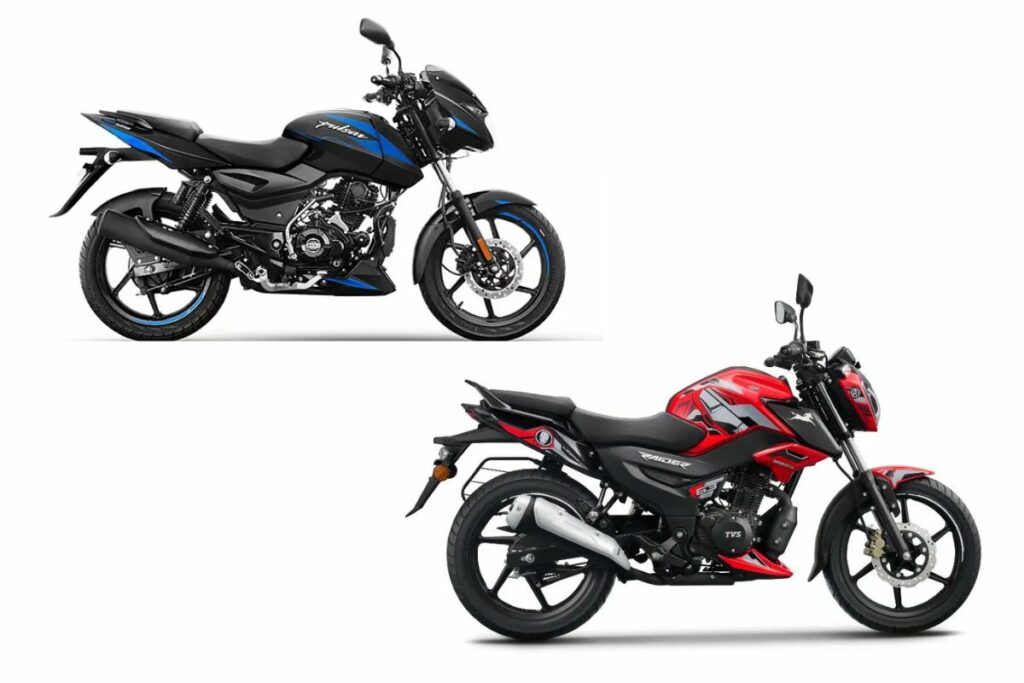 TVS Raider and Bajaj Pulsar 125