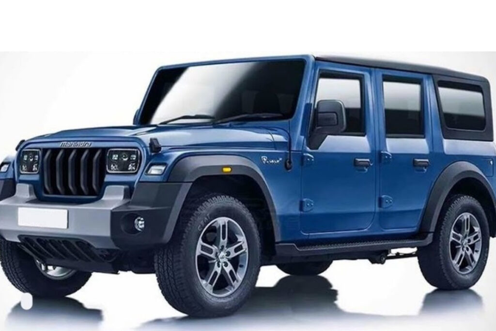 Mahindra Thar 5 Door spied yet again, this time with a bigger infotainment system, Details