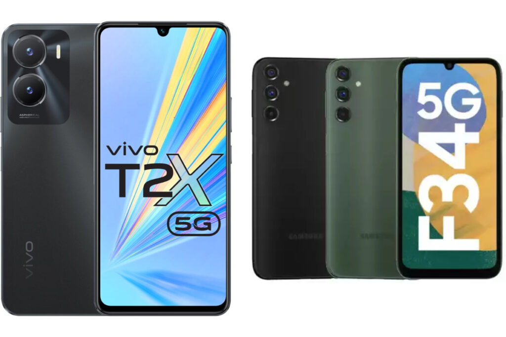 Vivo T2X 5G vs Samsung Galaxy F34 5G: Two amazing budget-friendly smartphones compared head to head, Read before you buy