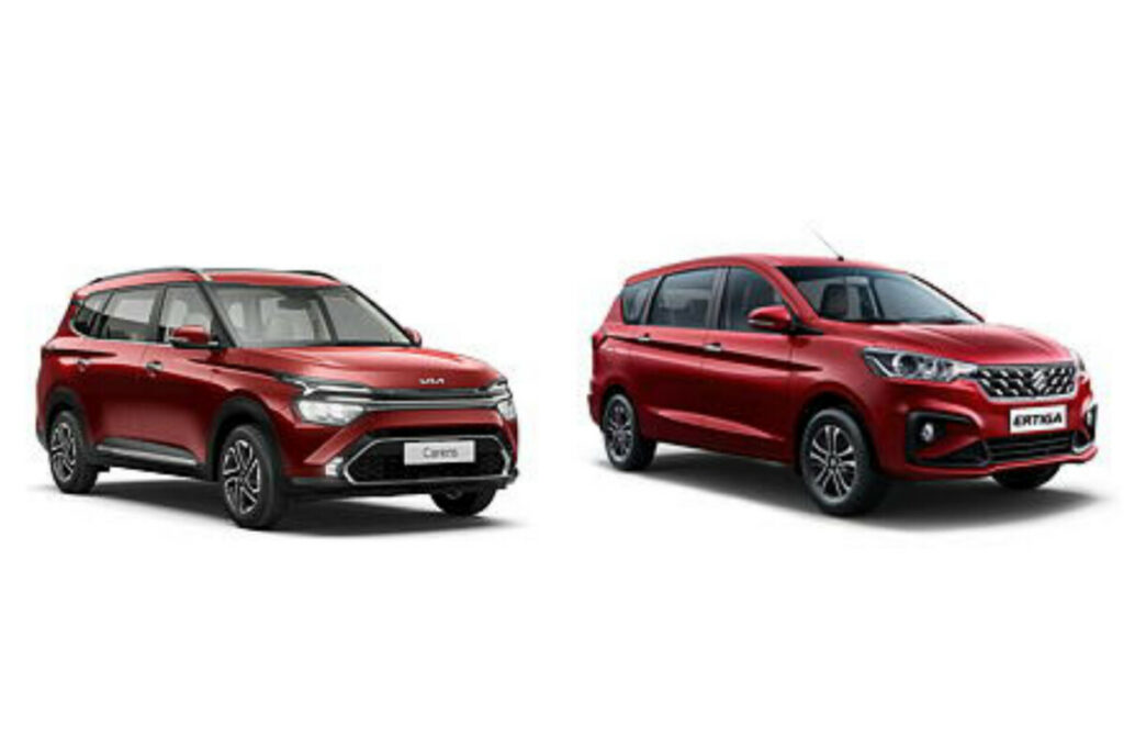 Kia Carens vs Maruti Suzuki Ertiga