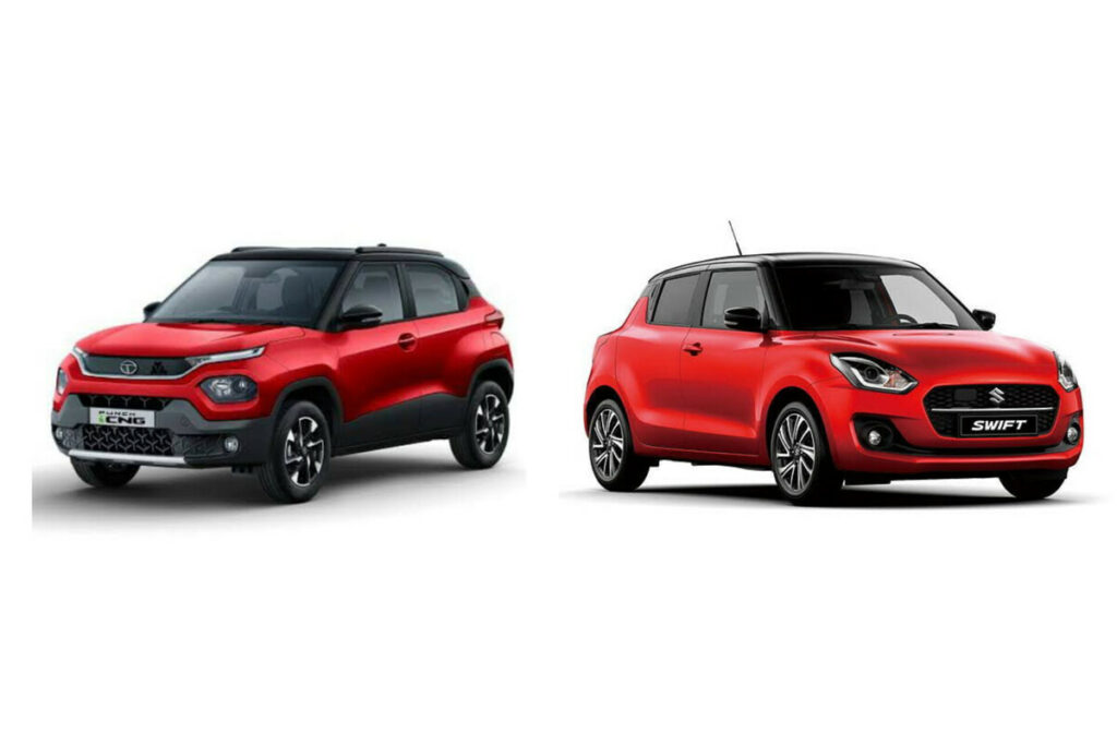 Tata Punch CNG vs Maruti Suzuki Swift