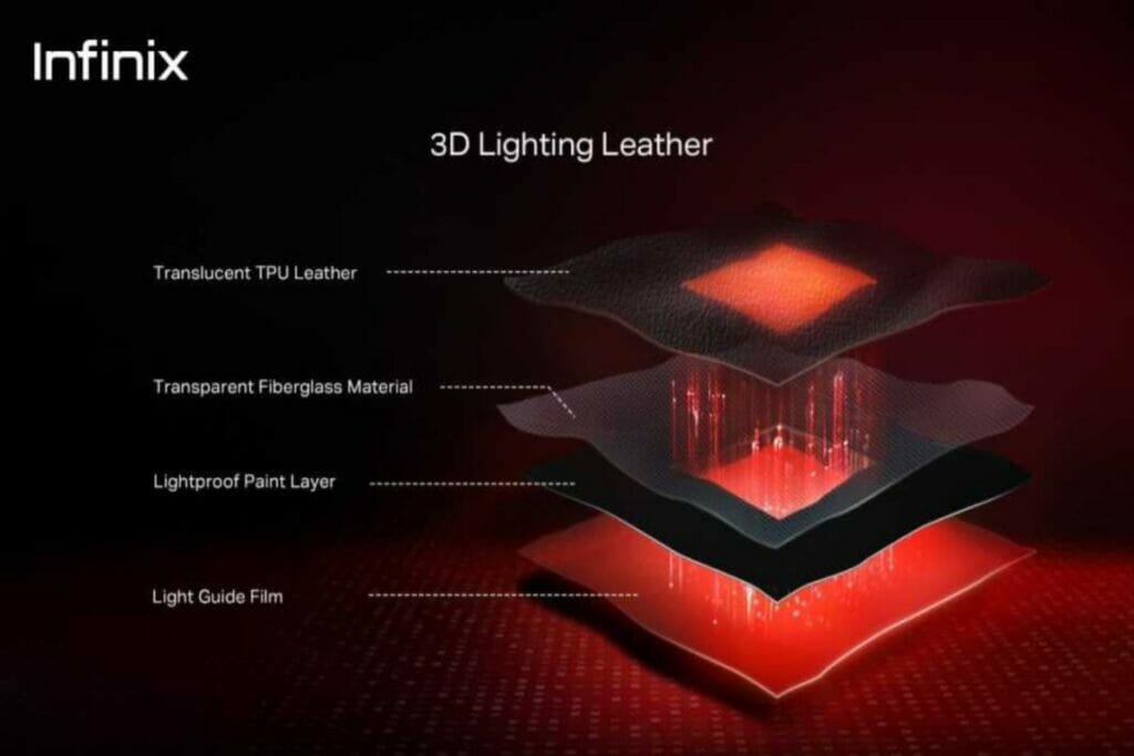 Infinix 3D Lighting Leather tech