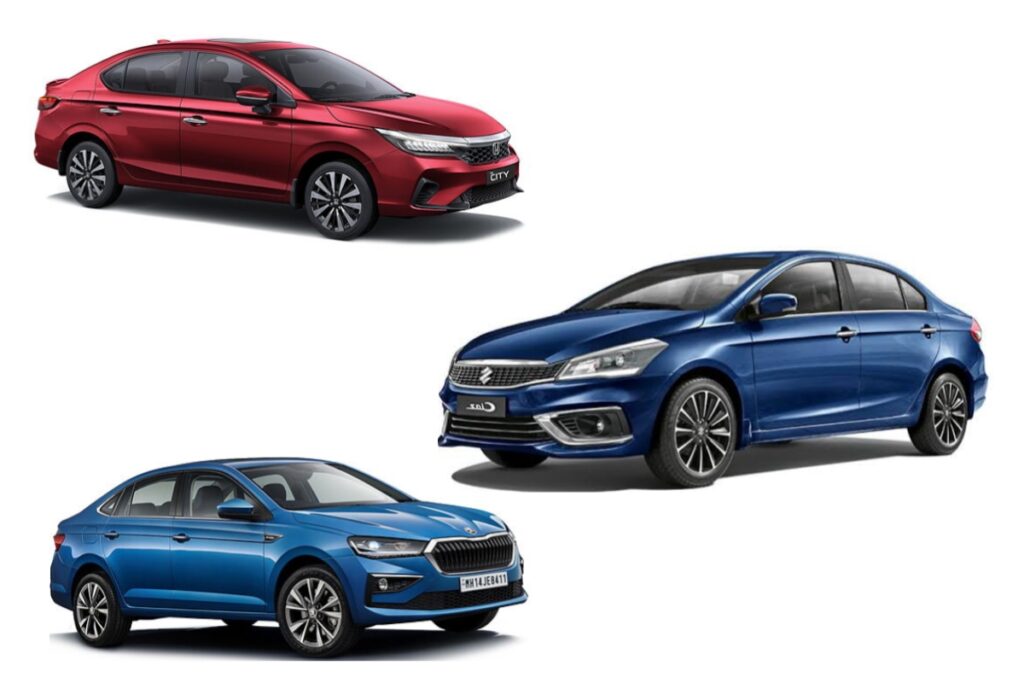 Maruti Suzuki Ciaz vs Skoda Slavia vs Honda City