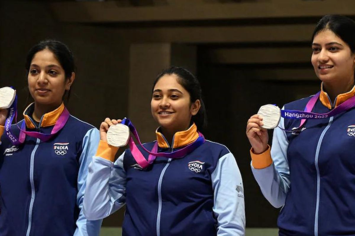 Asian Games 2023: India Shines with Silver! Women's 10m Air Rifle Team ...