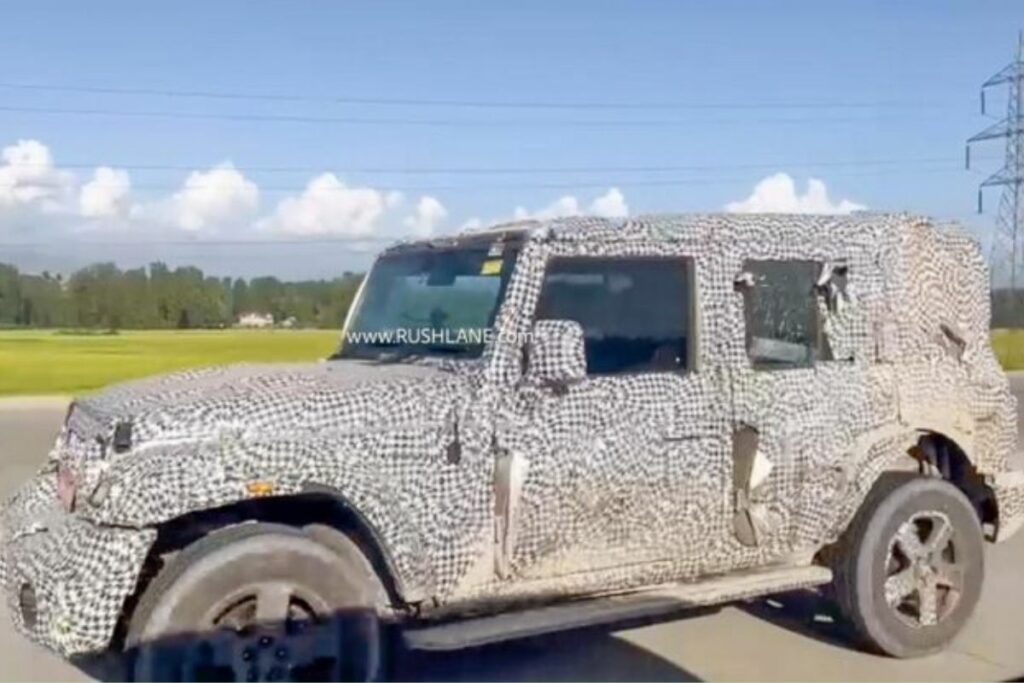 Mahindra Thar 5 Door Test Mule