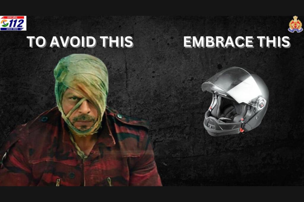 Delhi and UP Police uses Shahrukh Khan's Jawan reference in the latest road safety advisory, Do Read