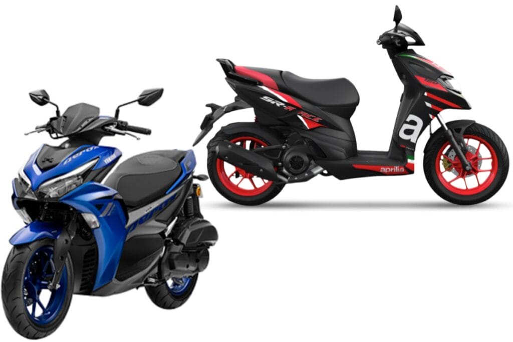 Yamaha Aerox 155 vs Aprilia SR 160