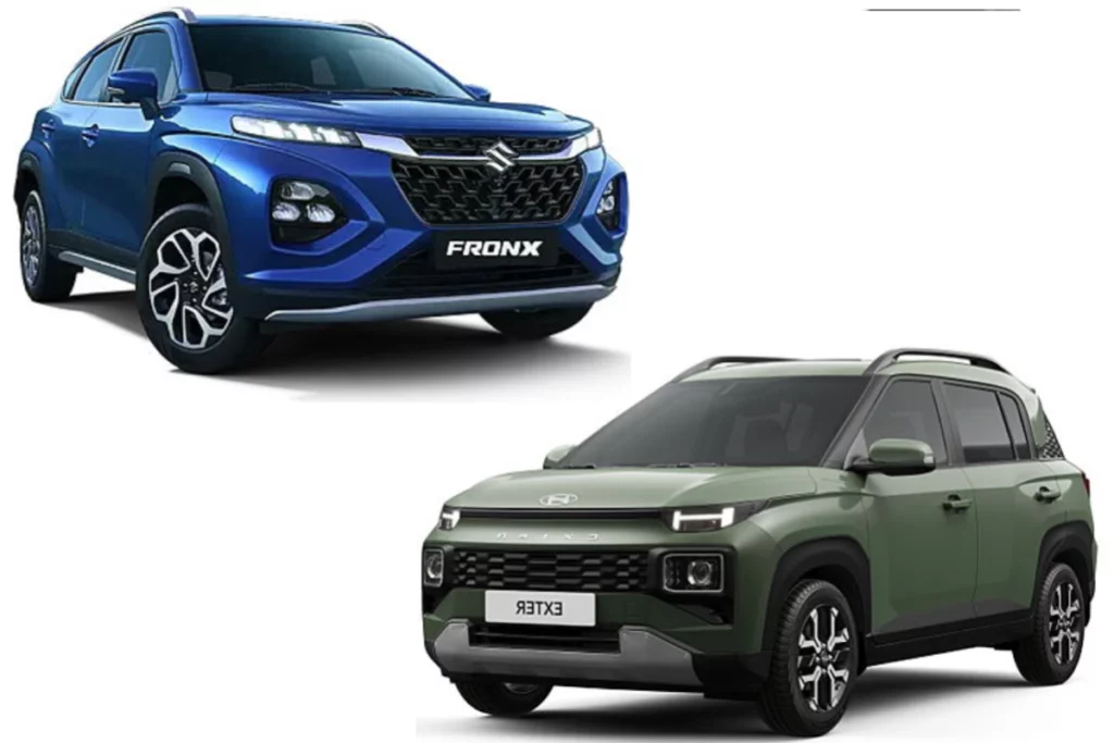 Maruti Suzuki Fronx vs Hyundai Exter