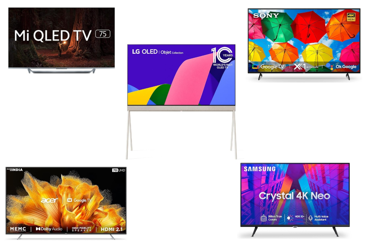 Top 5 TVs on Amazon Samsung Crystal 4K TV to Sony Bravia Google TV