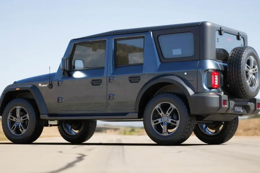 Mahindra Thar 5-Door spotted being tested once again, Confirmed to get a sunroof, Details