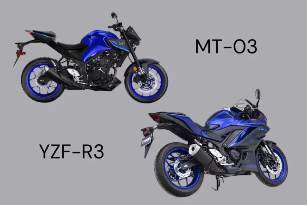 Yamaha R3 and MT-03