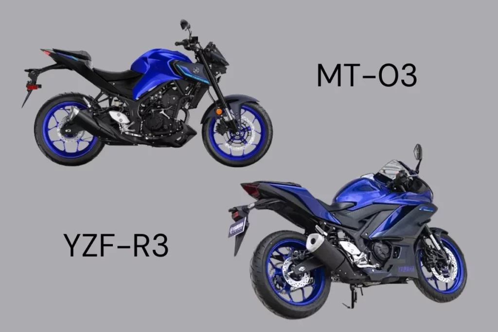 Yamaha R3 and MT03