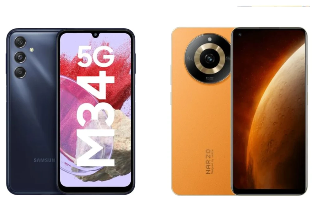 Realme Narzo 60 5G vs Samsung Galaxy M34 5G