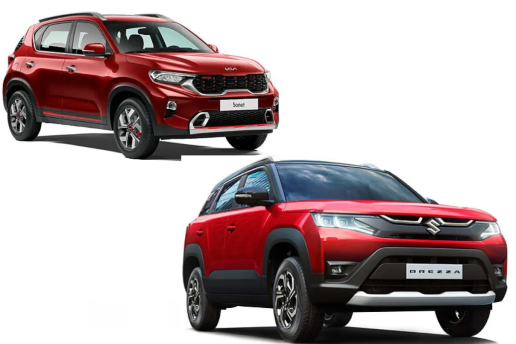 Kia Sonet vs Maruti Suzuki Brezza