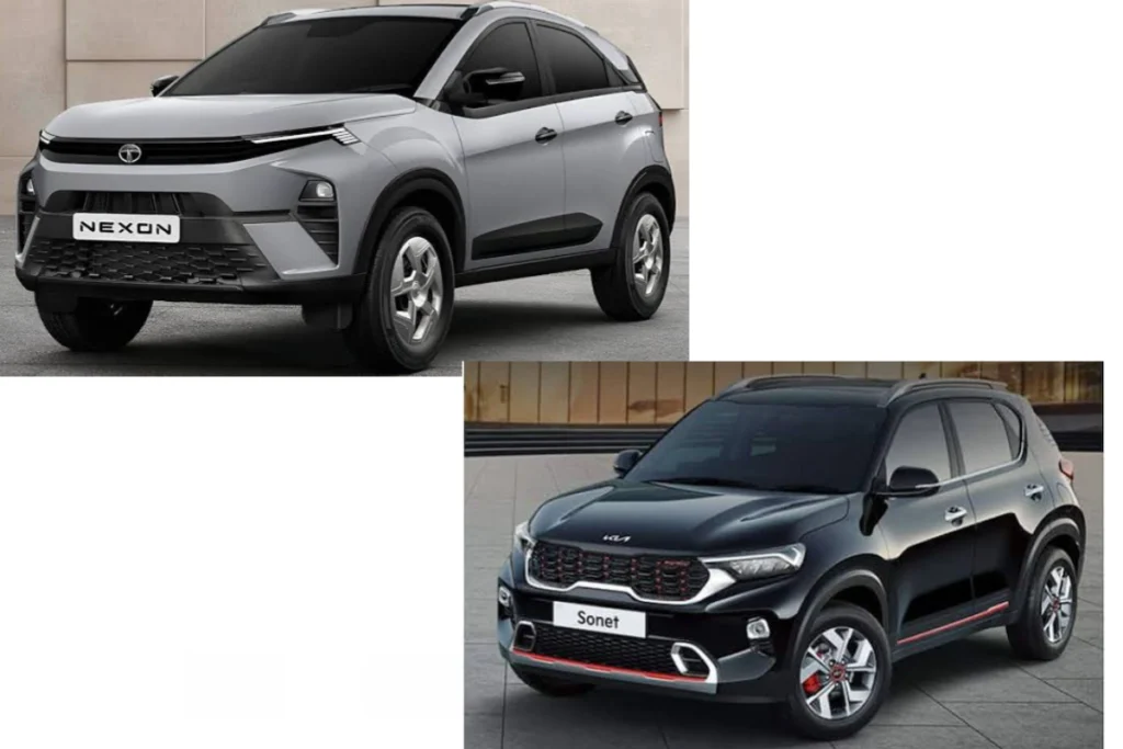 Kia Sonet Facelift vs Tata Nexon Facelift