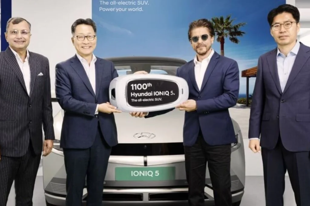 Shahrukh Khan takes delivery of his first EV, the Hyundai Ioniq 5, Details