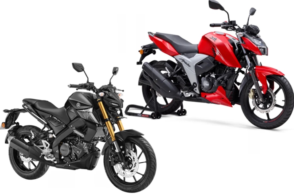 TVS Apache RTR 160 4V vs Yamaha MT 15