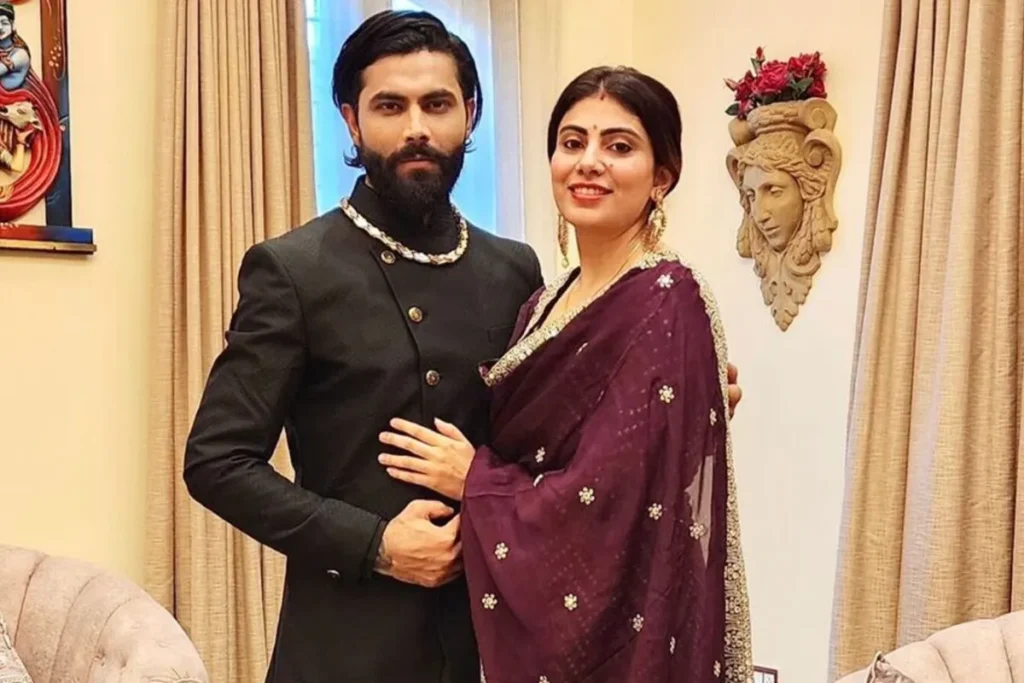 Ravindra Jadeja with Wife Rivaba