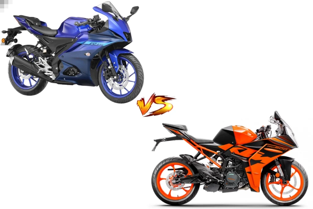 Yamaha R15 V4 vs KTM RC 200: Two budget sports bikes compared in depth, Check out which one is better
