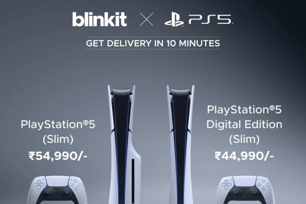 Buy the Sony PS5 Slim from Blinkit and get it within minutes, Details