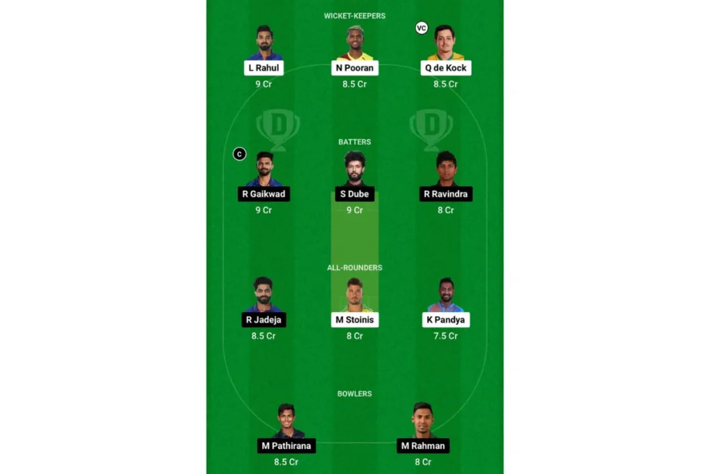 LSG vs CSK Dream11 Prediction Team 2