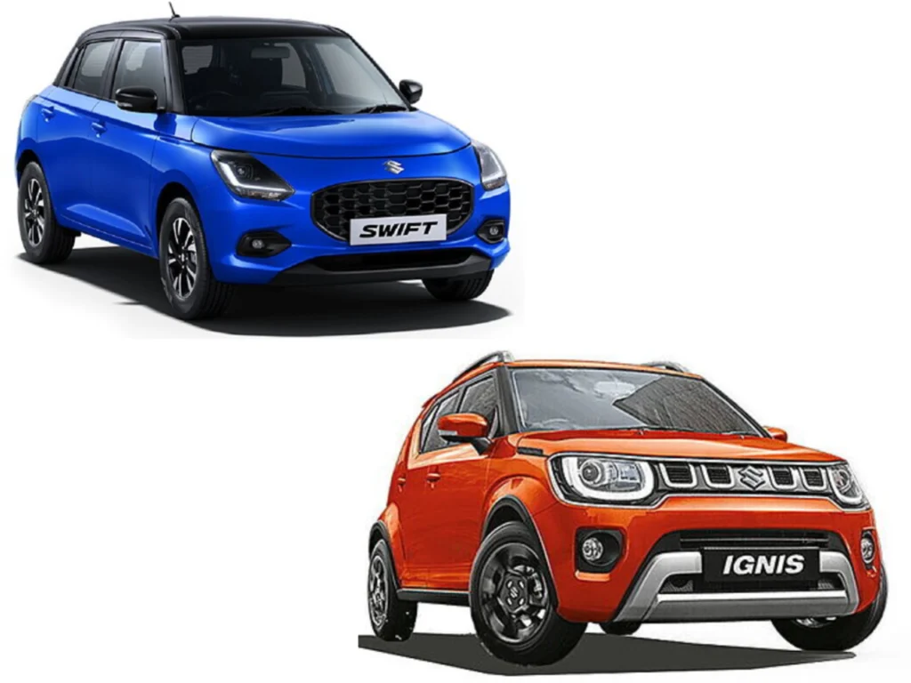 2024 Maruti Suzuki Swift vs Maruti Suzuki Ignis