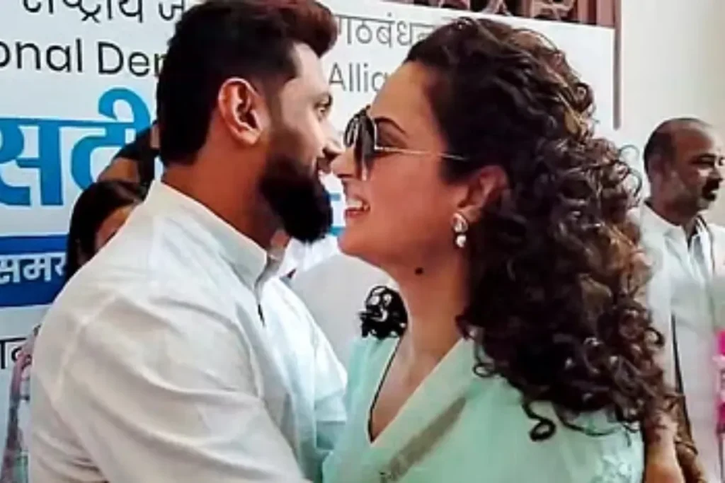 Kangana Ranaut and Chirag Paswan