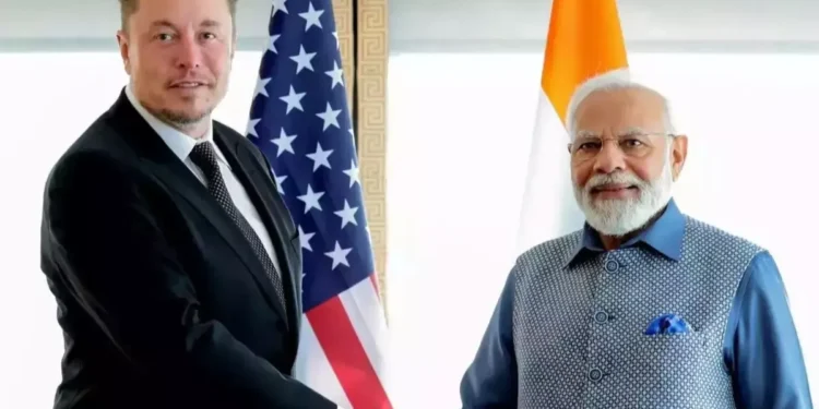 Elon Musk PM Modi