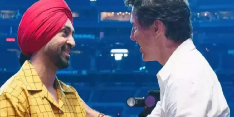 PM Justin Trudeau and Diljit Dosanjh