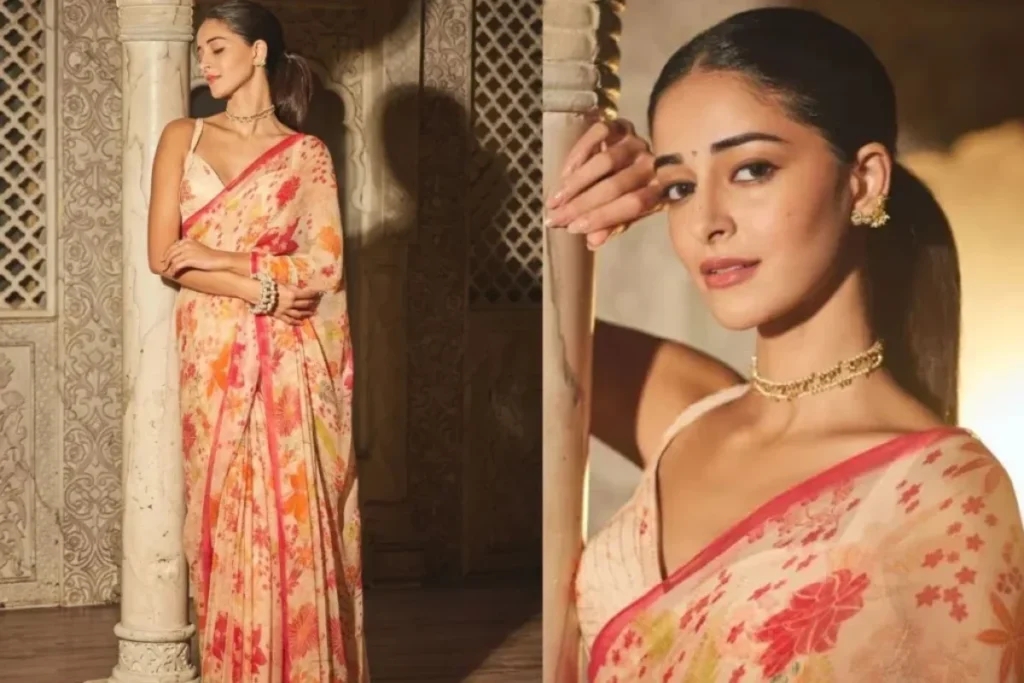 Ananya Panday Saree Look 