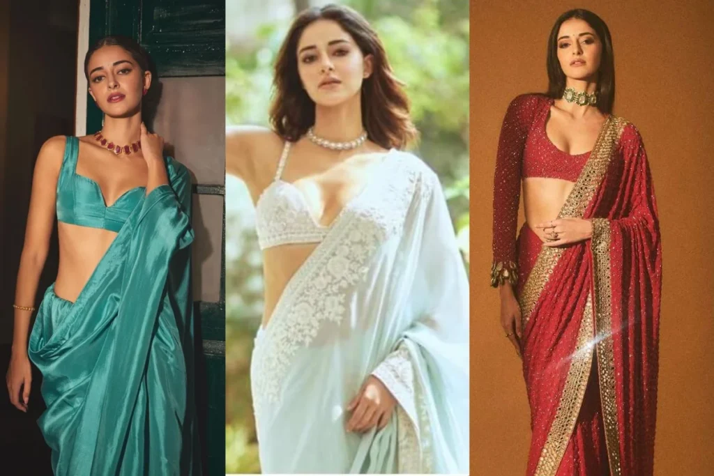 Ananya Panday Saree Look