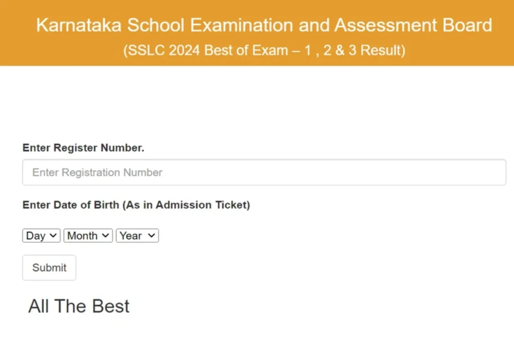 Karnataka SSLC Exam 3 Results 2024