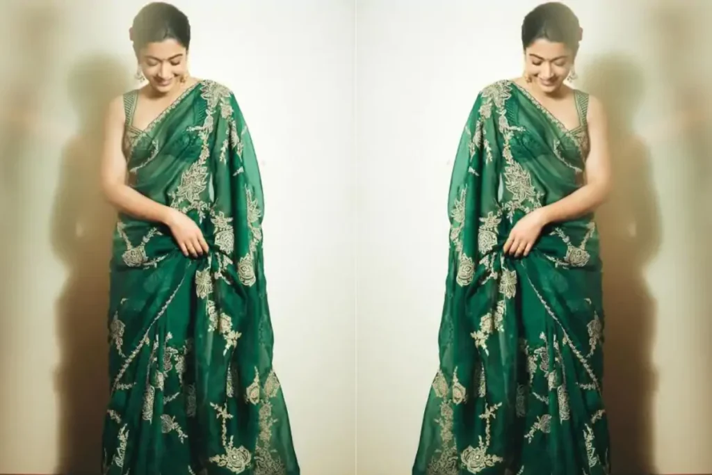 Rashmika Mandanna Saree Look