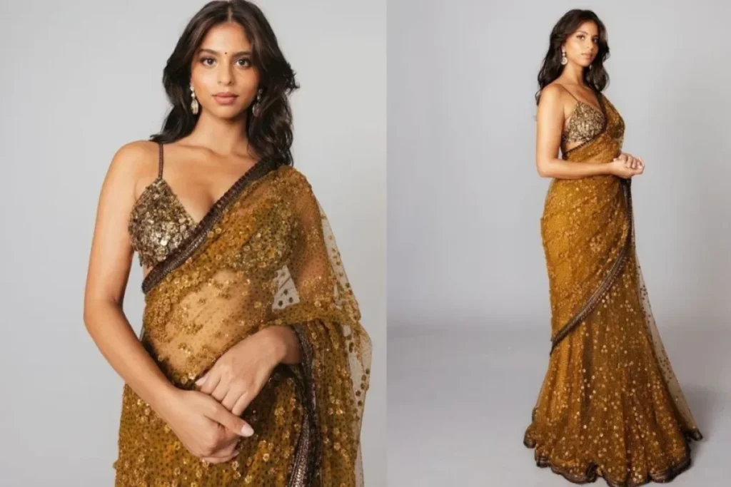 Suhana Khan Saree Look 