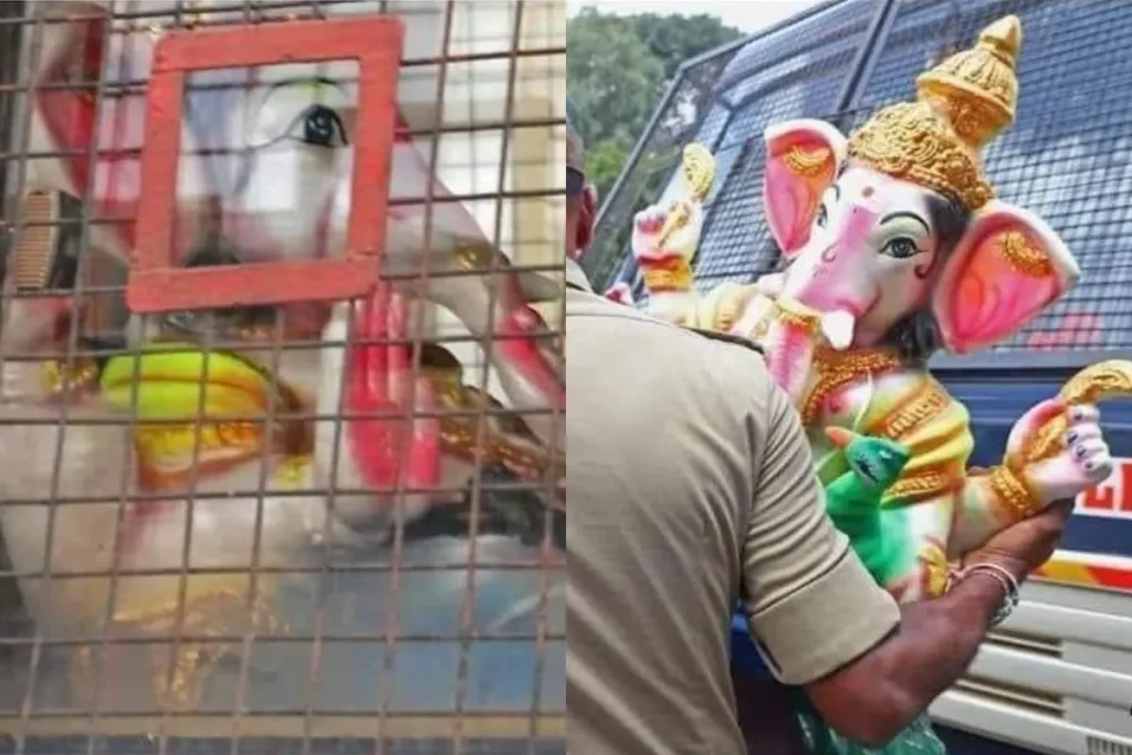 Lord Ganesh in Police Van